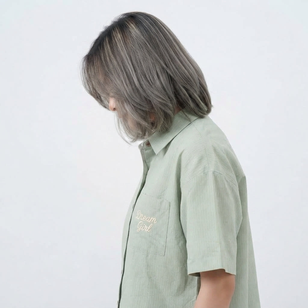 Embroidered Pocket Short-Sleeve Shirt (VG-1230)