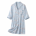 Powder Blue Giraffe Print Night Shirt