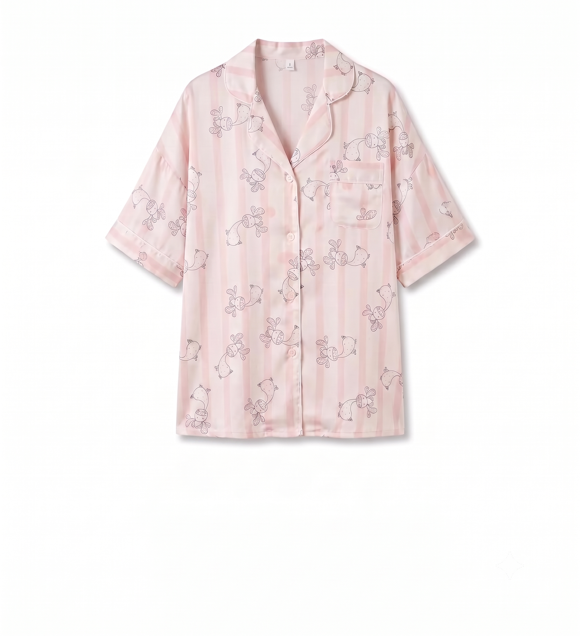 Blush Pink Giraffe Print Night Shirt