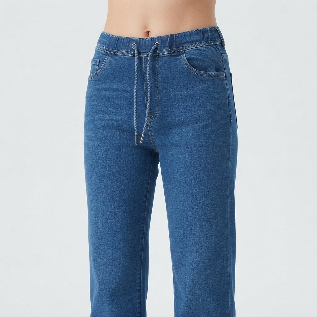Elastic Waist Jeans (7270)