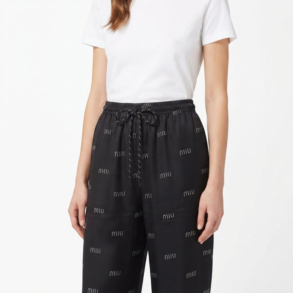 Logo Pattern Lounge Trousers (TS-493)