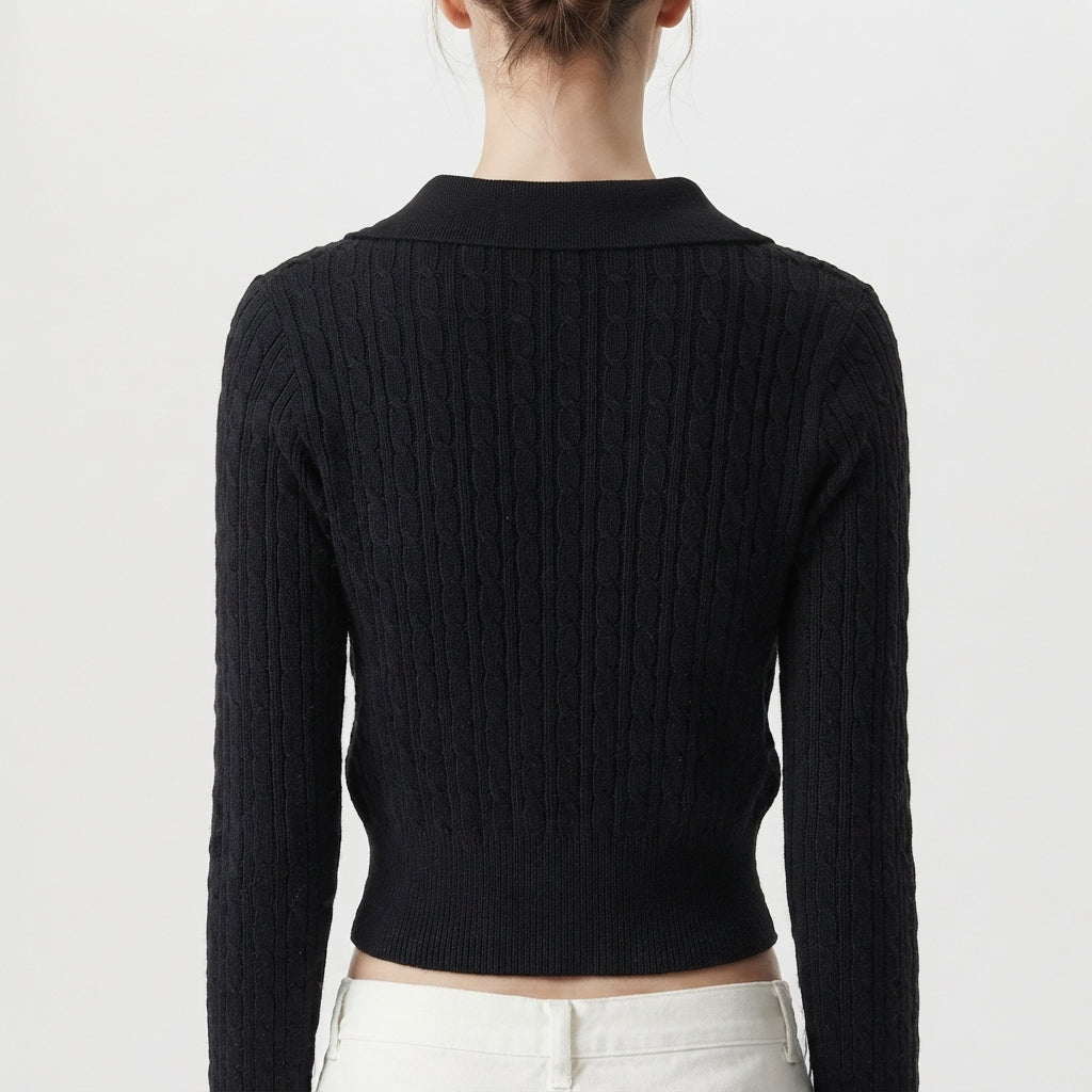 Whispering Contrast Top (S-158)