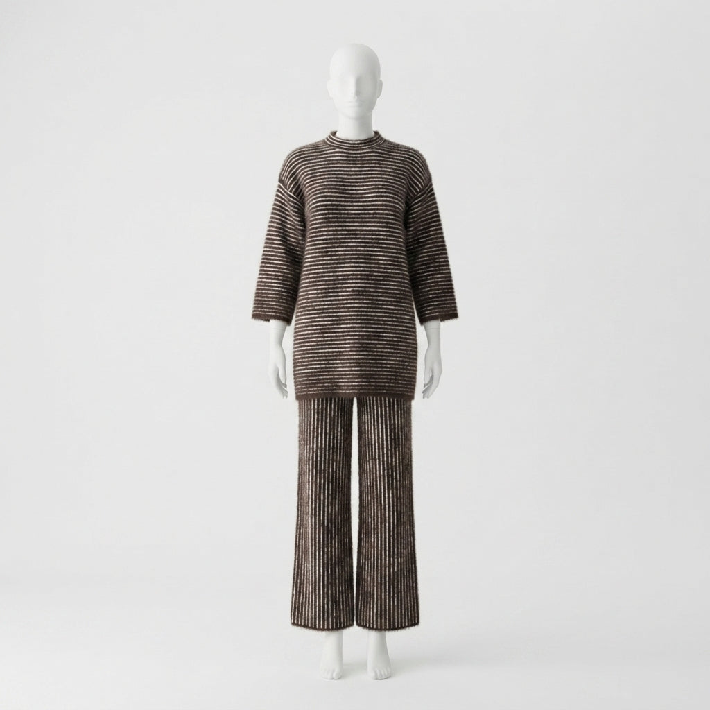 Casual Two-Piece Sweater Set (63781)