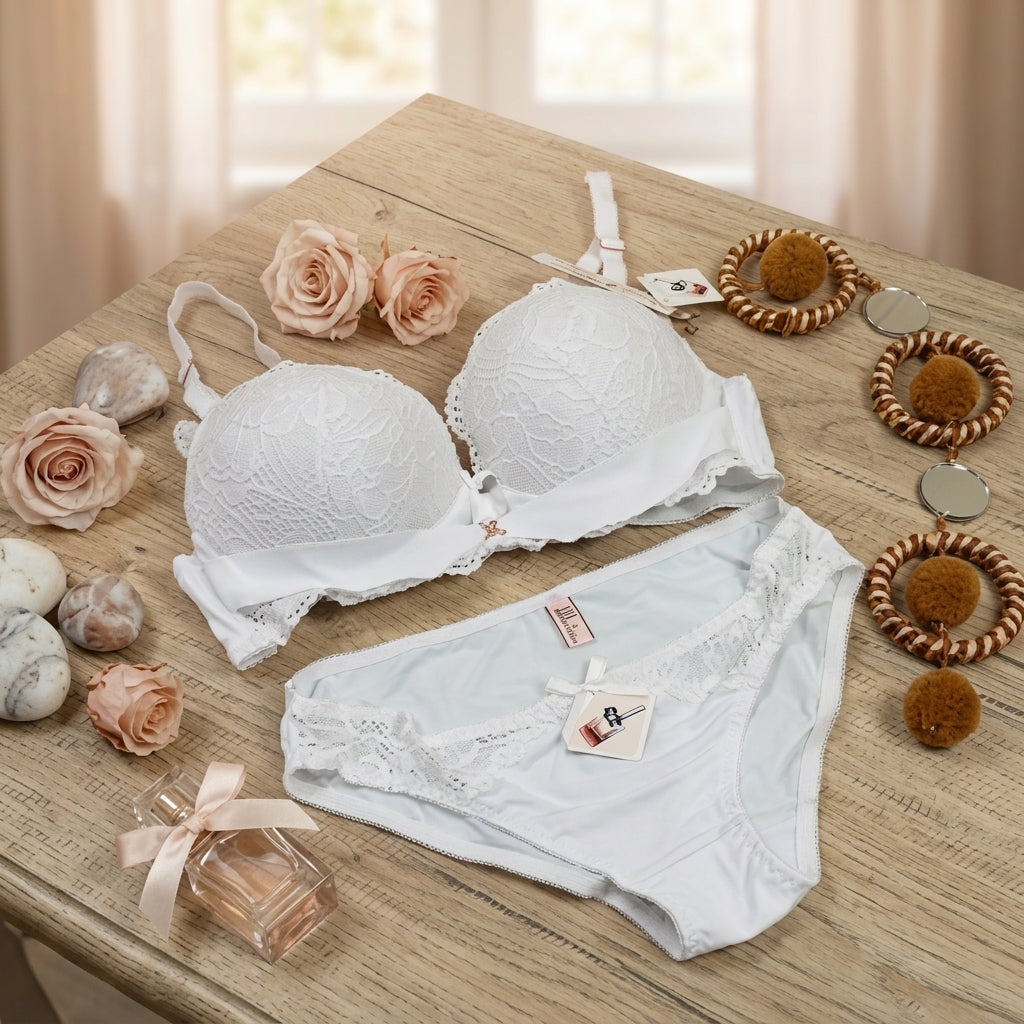 White Blossom Set Bra (DXB1319)