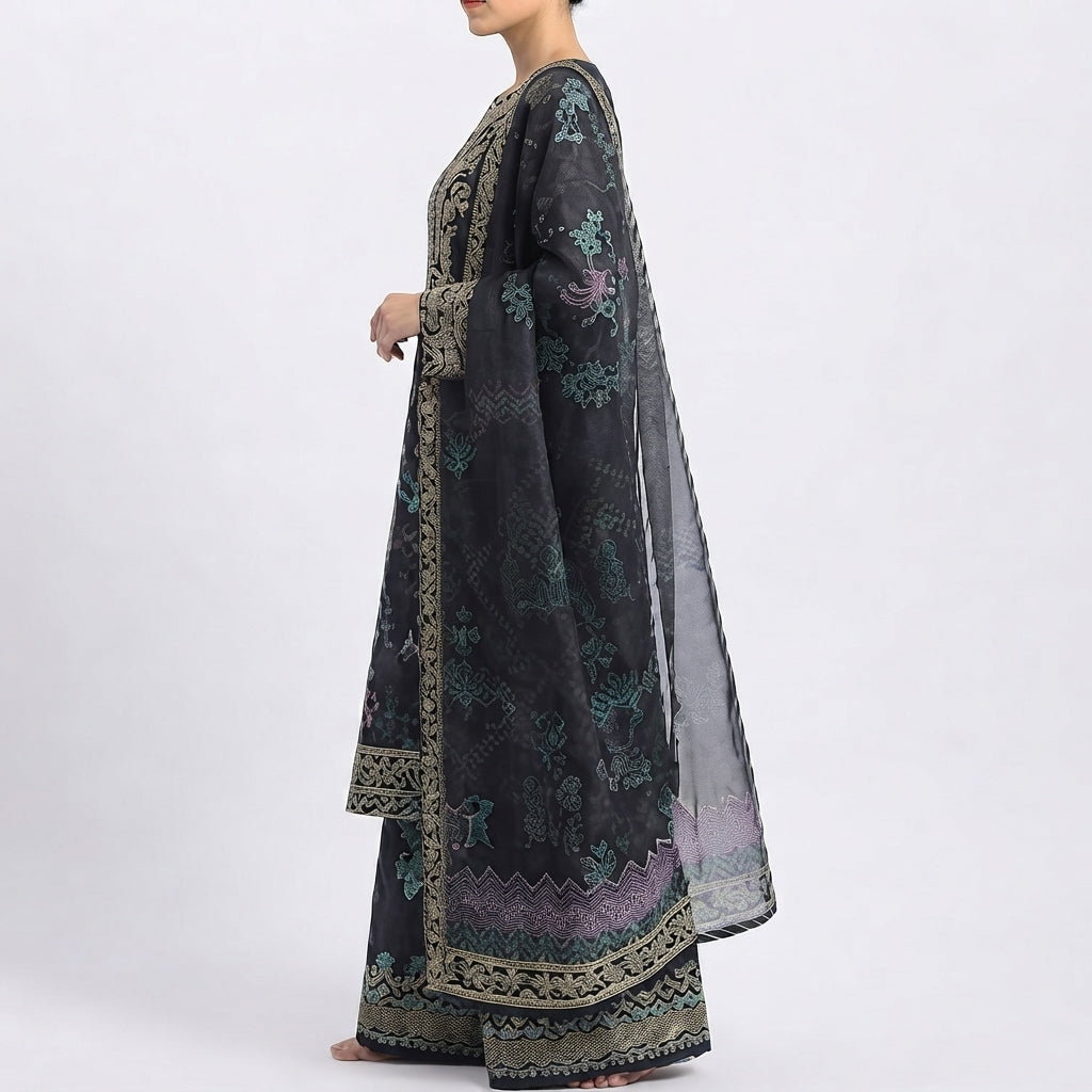 Midnight Floral Drape (1372)