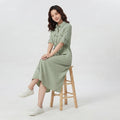 Pocket Detail Button-Up Dress (LC-266)