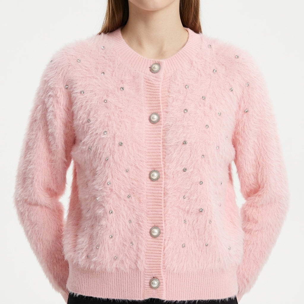 Shaggy Pearl Cardigan (VG-2019)