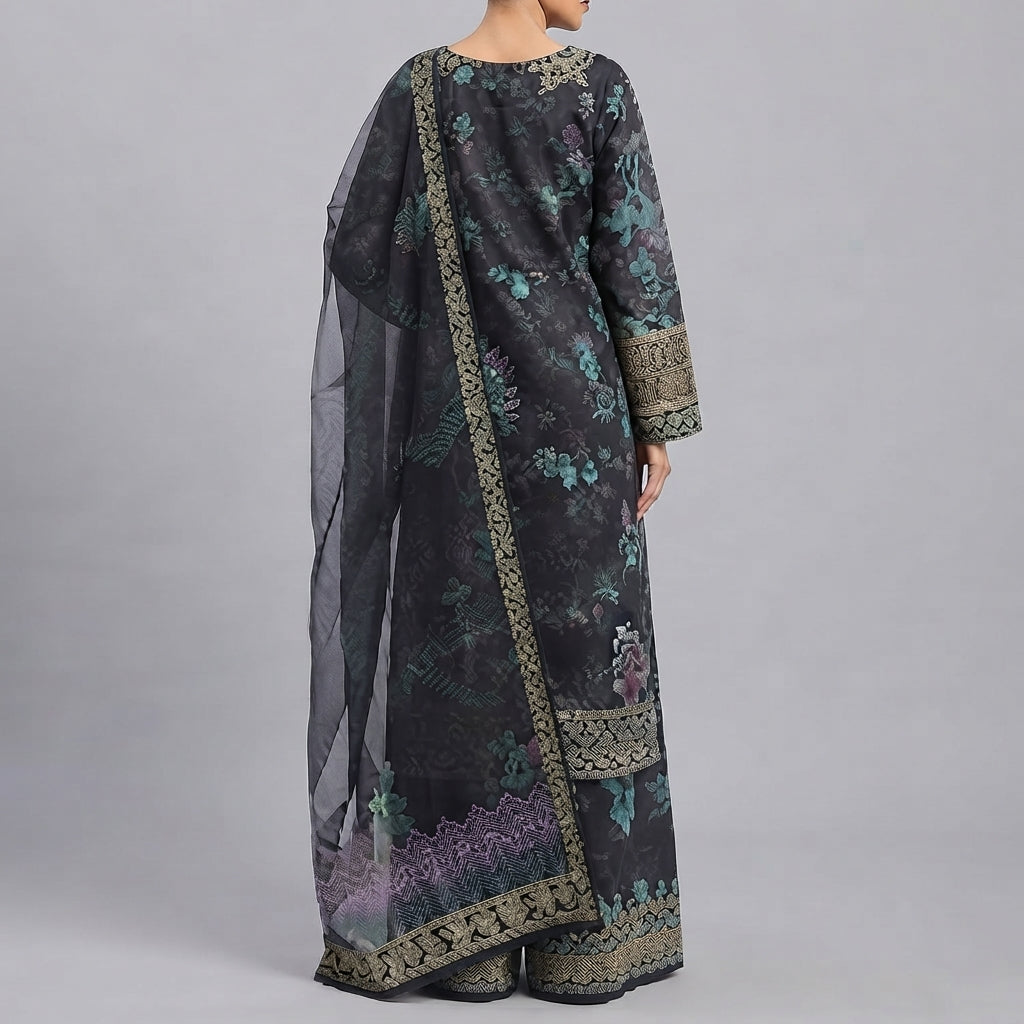 Midnight Floral Drape (1372)