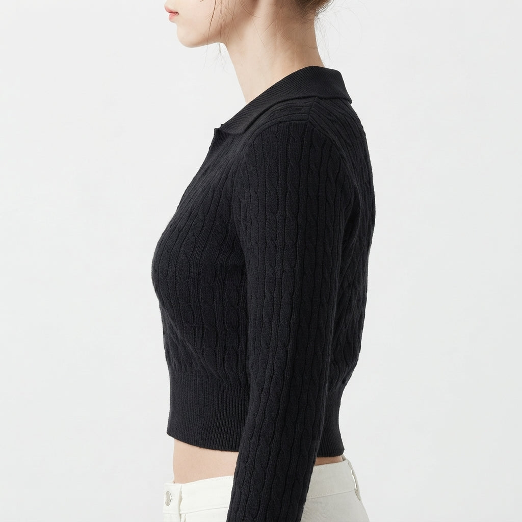 Whispering Contrast Top (S-158)