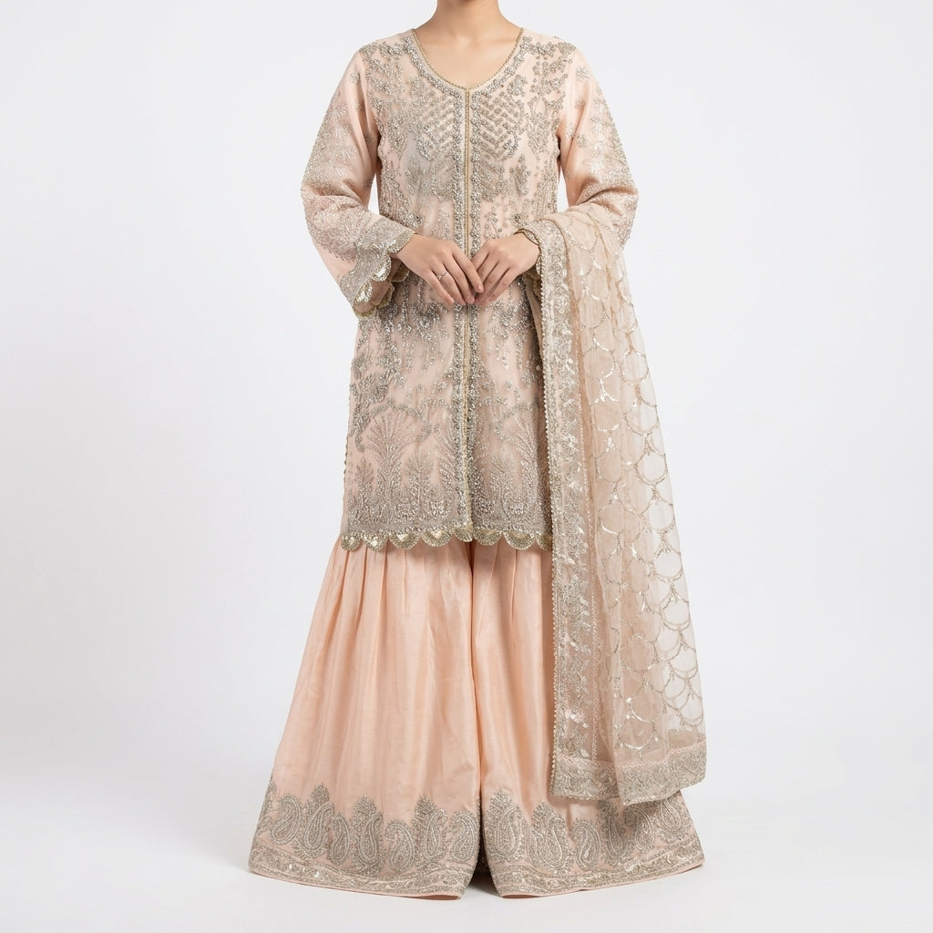 Sequin Kurti Gharara (BZ-90)