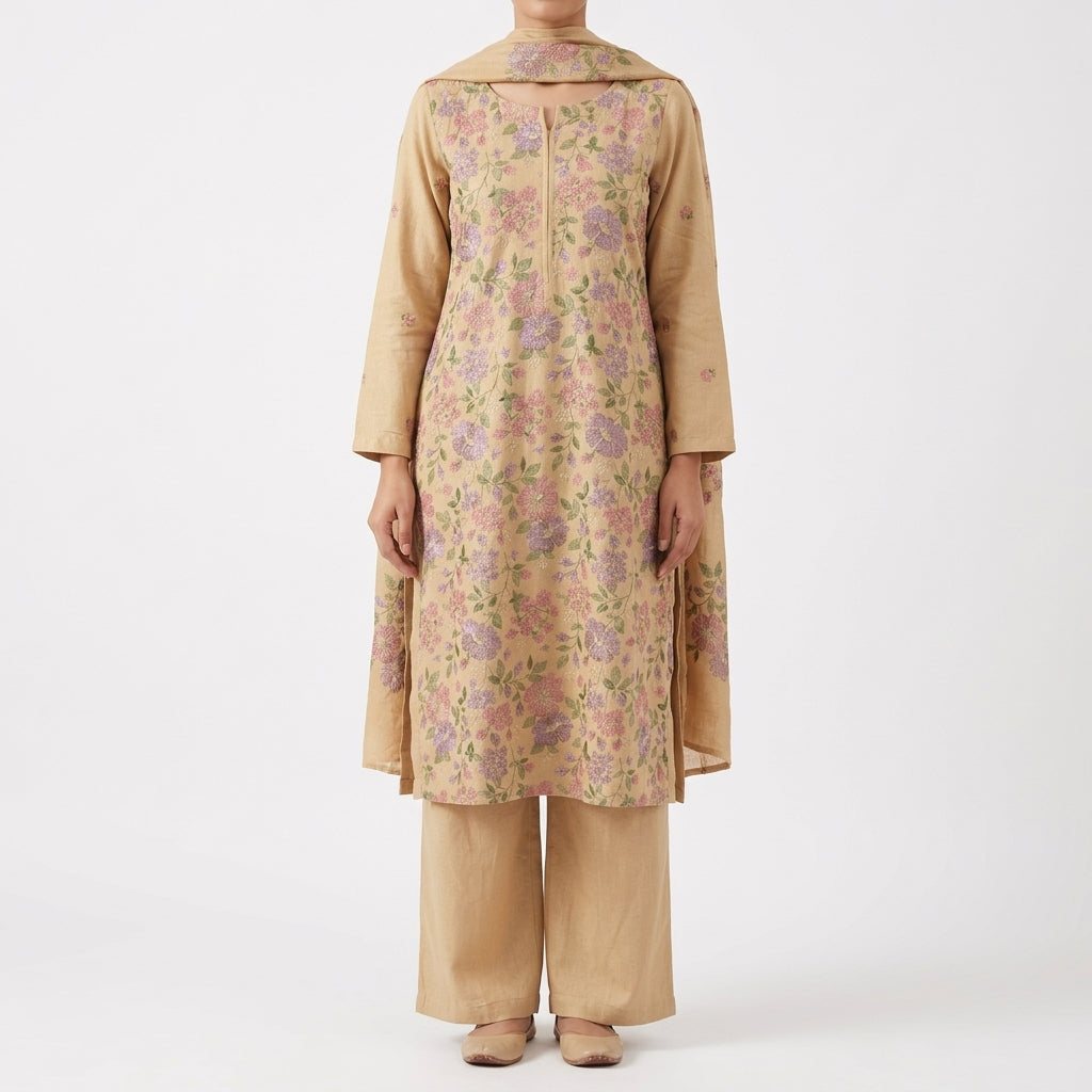 Floral Khaddar Ensemble (BM-83)