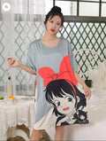 Oversized Cartoon Graphic Nightshirt
