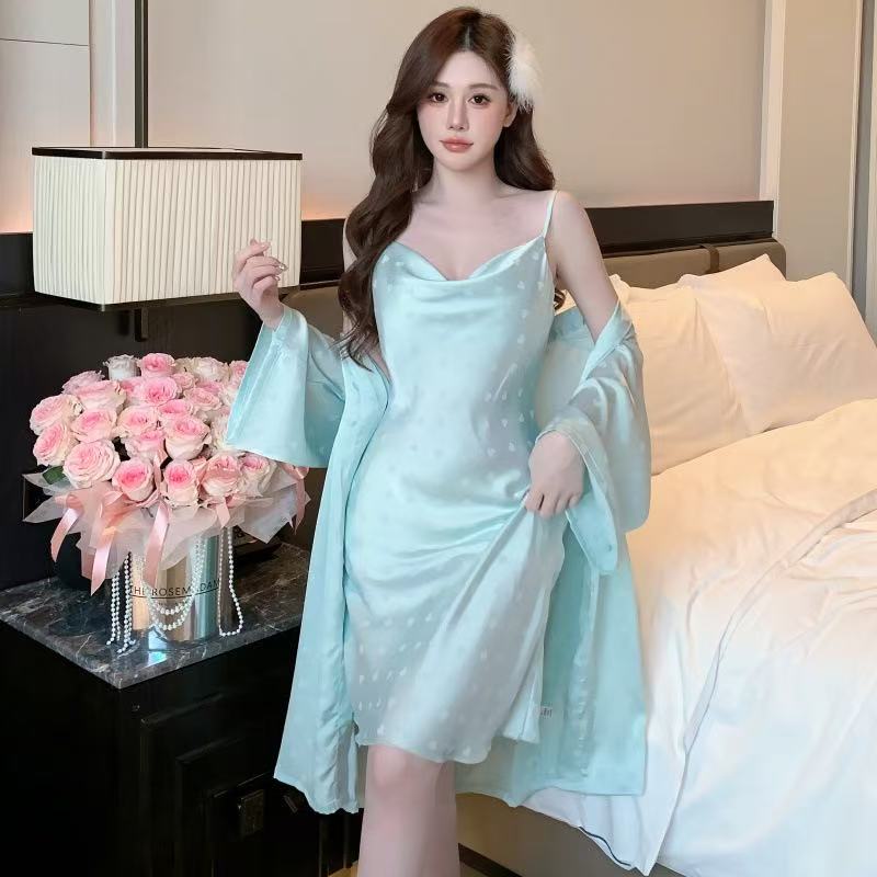 2PC Short Nighty – Silk Fabric (Premium Quality)