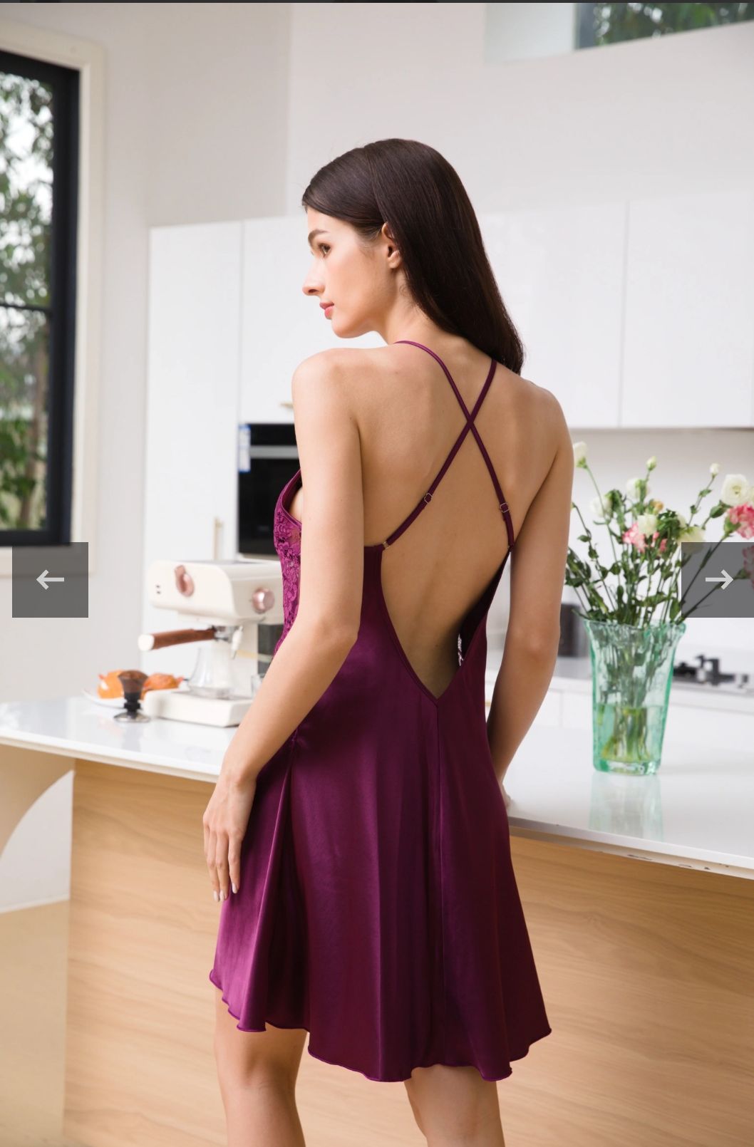 Elegant Full-Lace Bodice Chemise & Robe Set