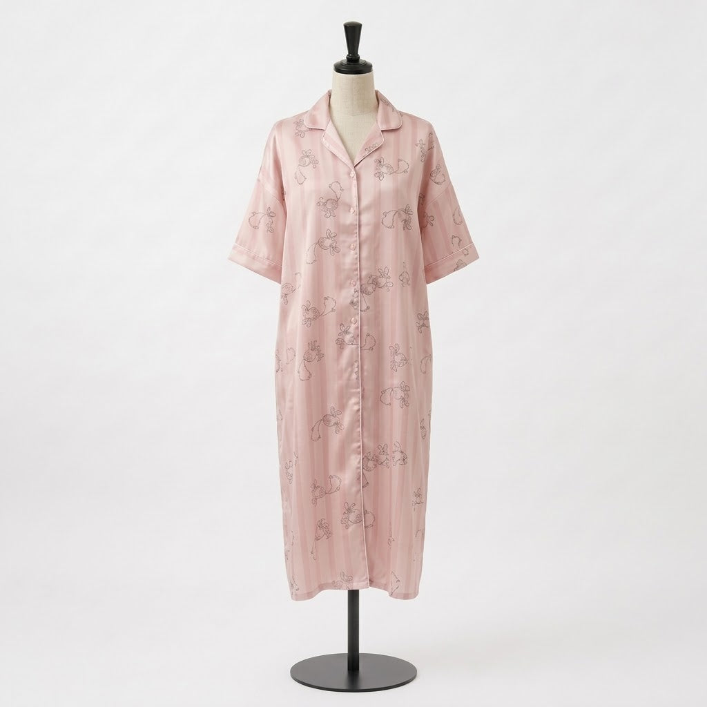 Blush Pink Giraffe Print Night Shirt