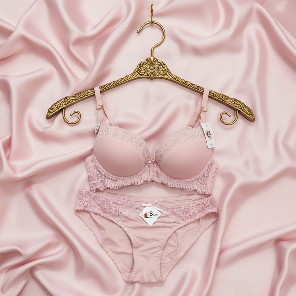 Blush Lace Set Bra (DXB1308)