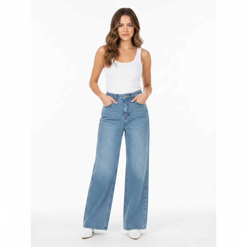Classic High-Rise Wide-Leg Denim (LP253)