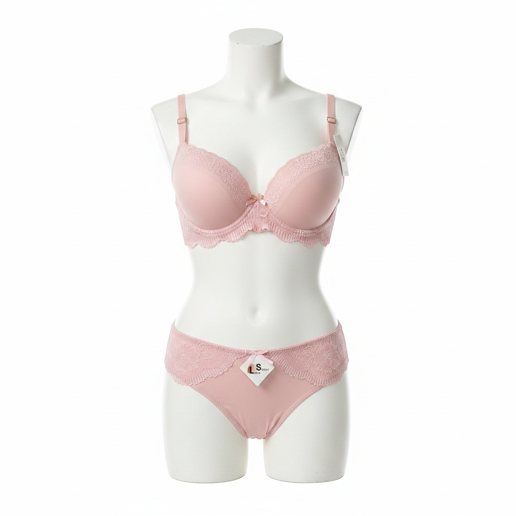 Blush Lace Set Bra (DXB1308)