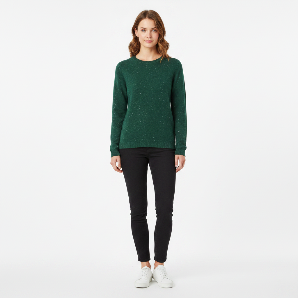 Shimmer Crew Neck Sweater (K5071)